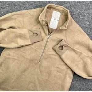 Peckham Shirt Men's L Long Tan Mid Weight Flame Resistant Nomex FR Army USA